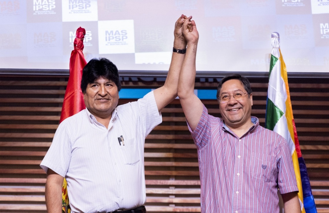 Evo Morales y su 