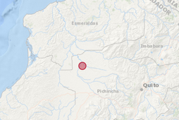 Sismo de magnitud 4 en provincia tropical de Ecuador