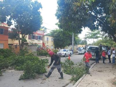 Realizan operativo de limpieza en Villa Liberación